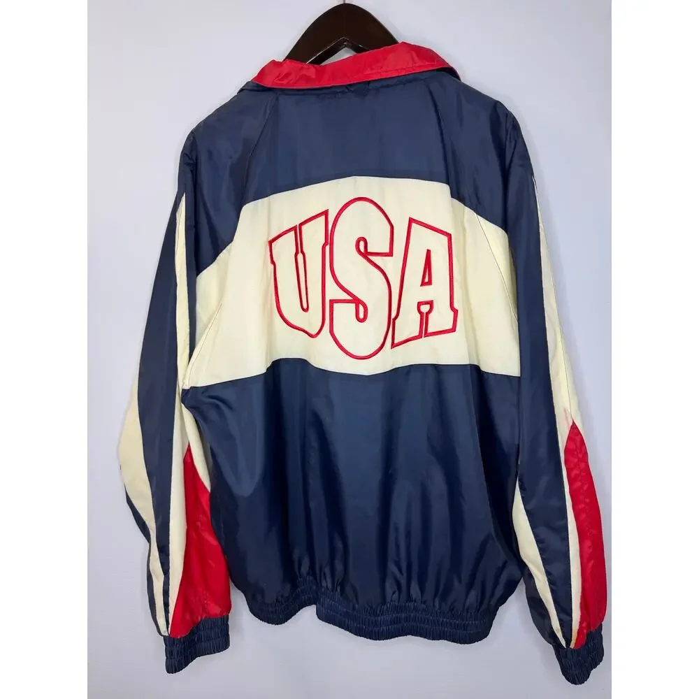 Vintage Atlanta 1996 USA Olympics Windbreaker Jacket Track Mens L
